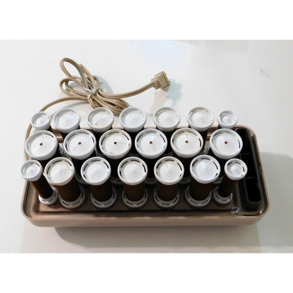 Clairol Custom CareSetter KF-20 Velvet Flocked Hair Rollers 26 Pins Tested Heats - Picture 4 of 8